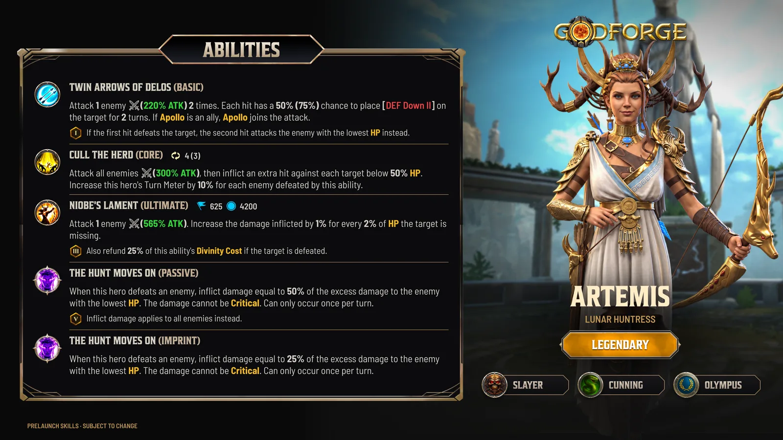 Artemis's prelaunch kit