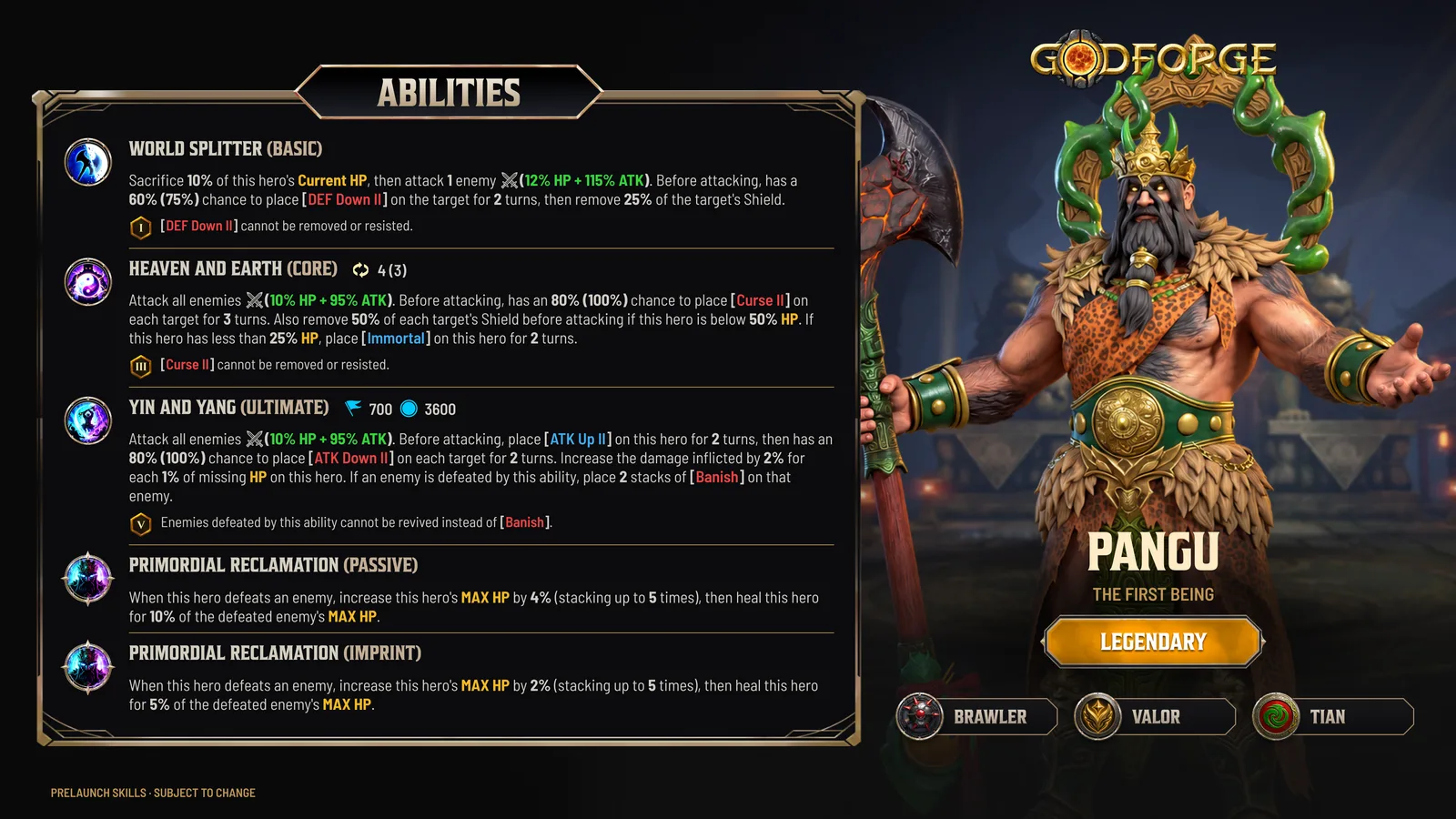 Pangu's prelaunch kit